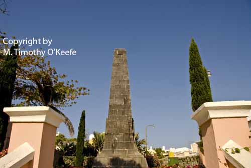 Somers Garden Monument Obelisk St George Town Bermuda